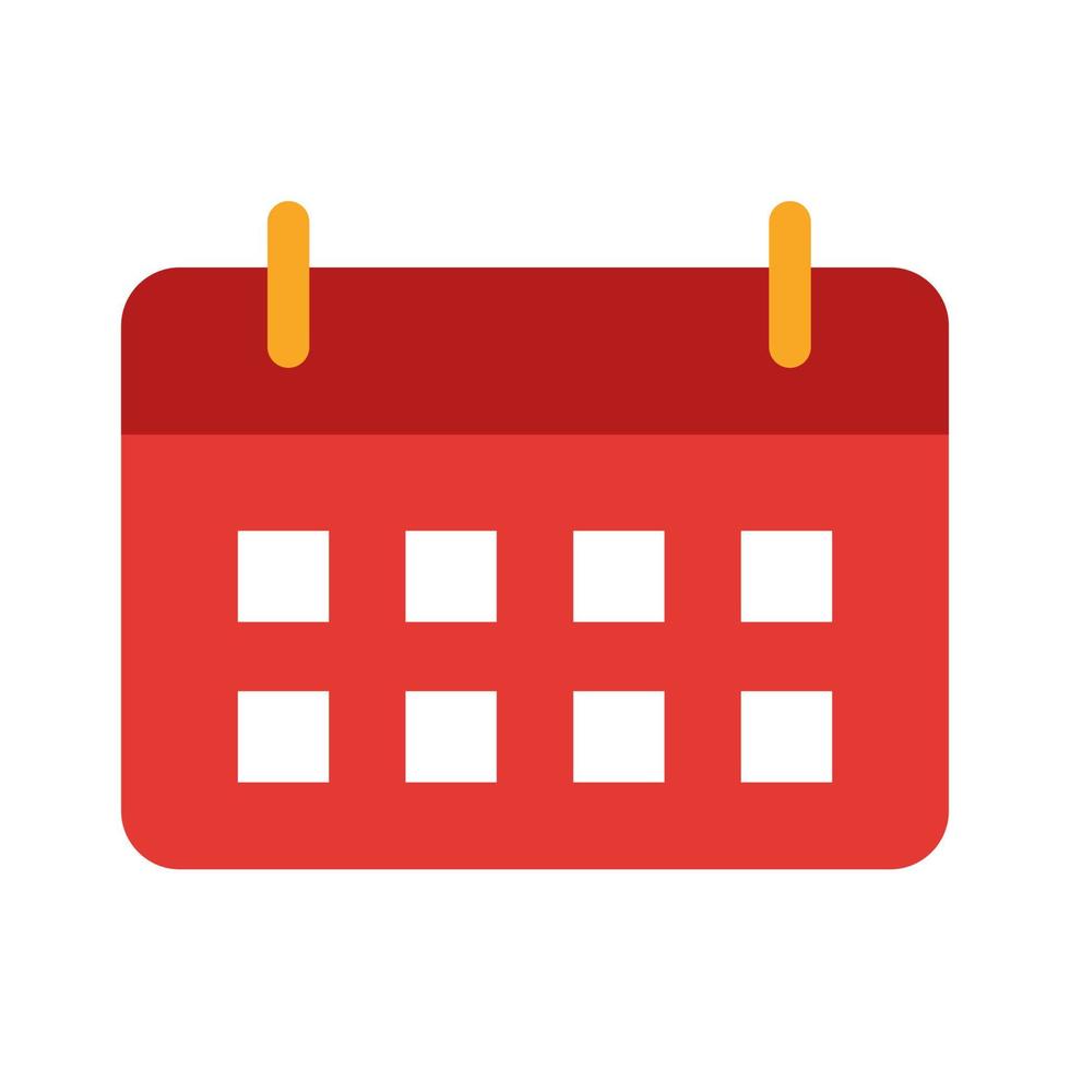 Calendar Flat Multicolor Icon vector