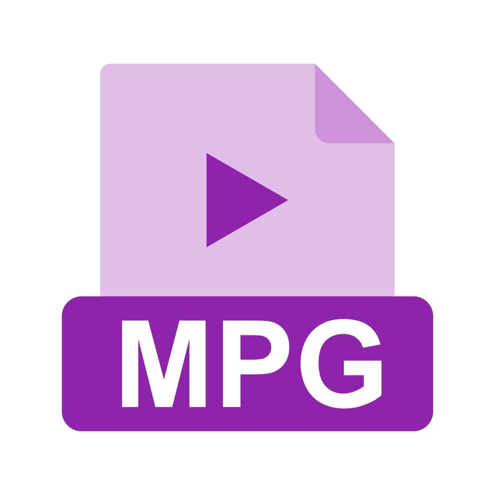 mpg icono multicolor plana vector