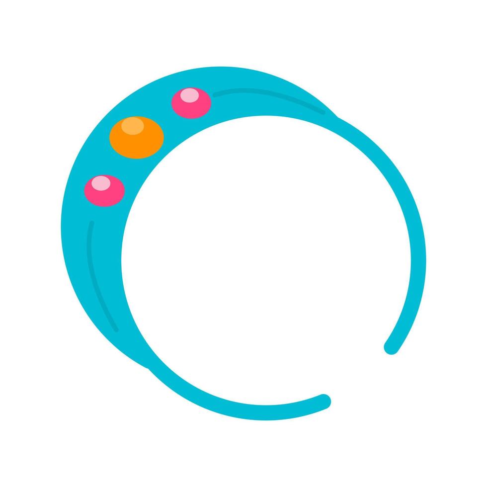 Bracelet Flat Multicolor Icon vector