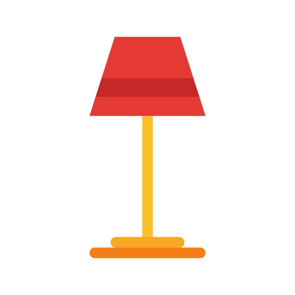 Lamp Flat Multicolor Icon vector