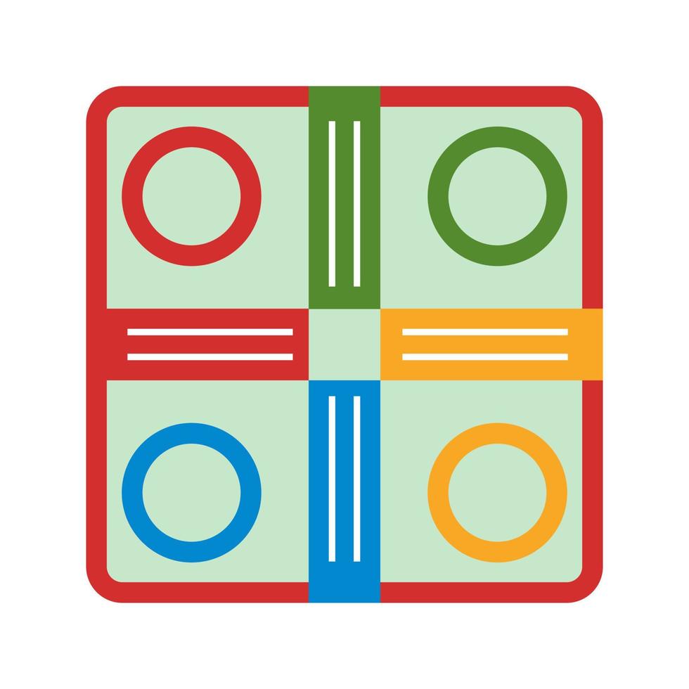 Board Game Flat Multicolor Icon vector
