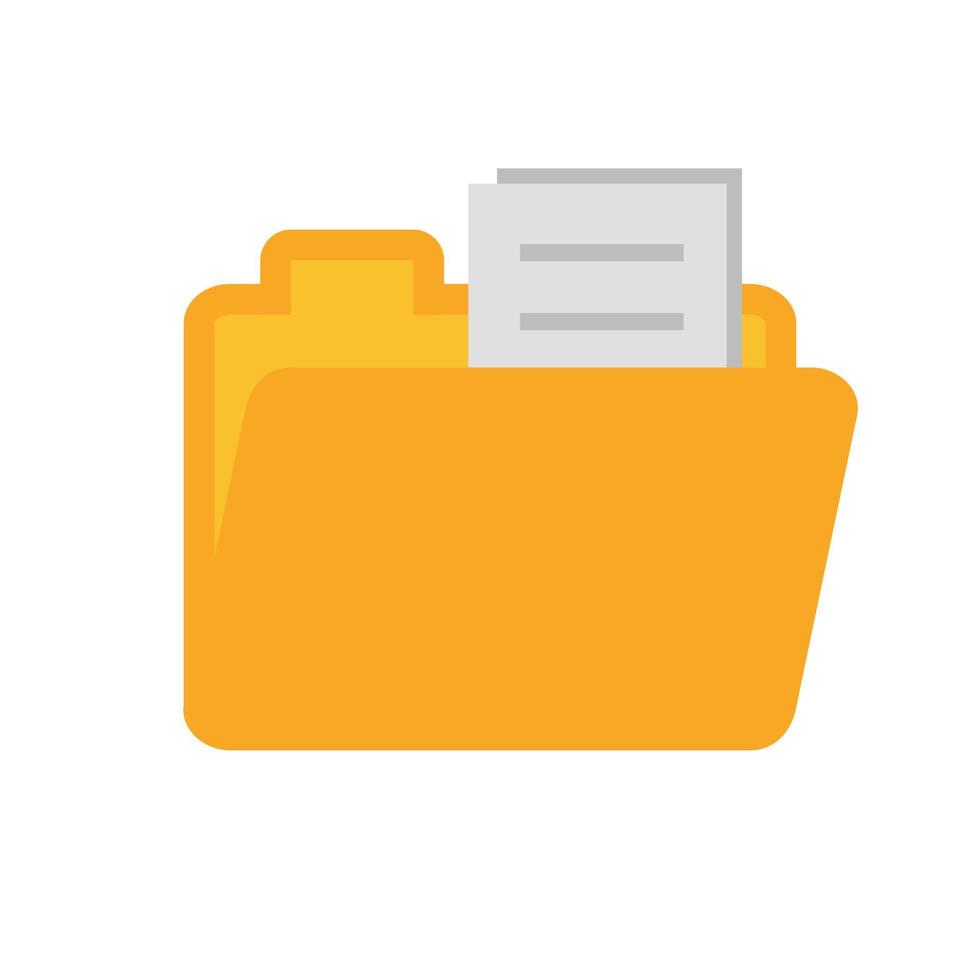 Folder Flat Multicolor Icon vector