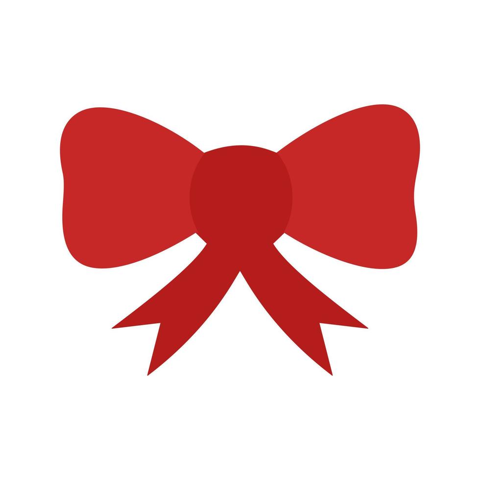 Bow Flat Multicolor Icon vector