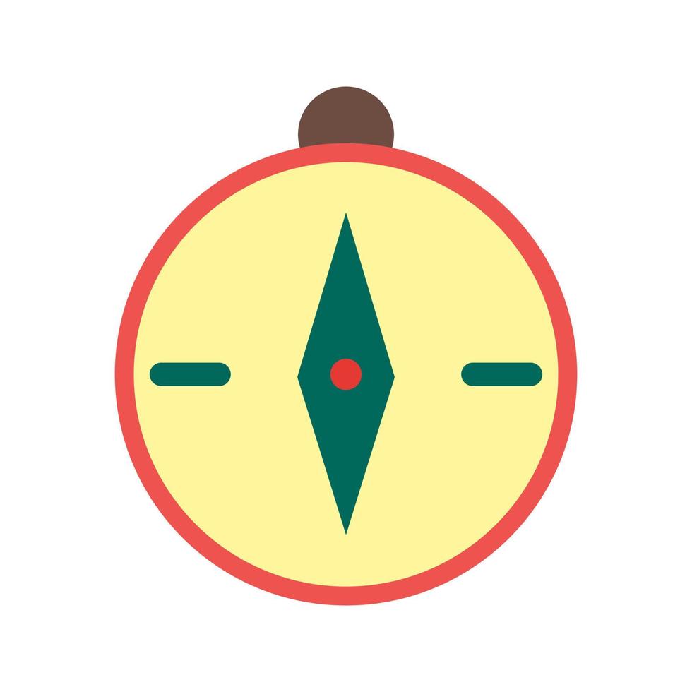 Compass Flat Multicolor Icon vector