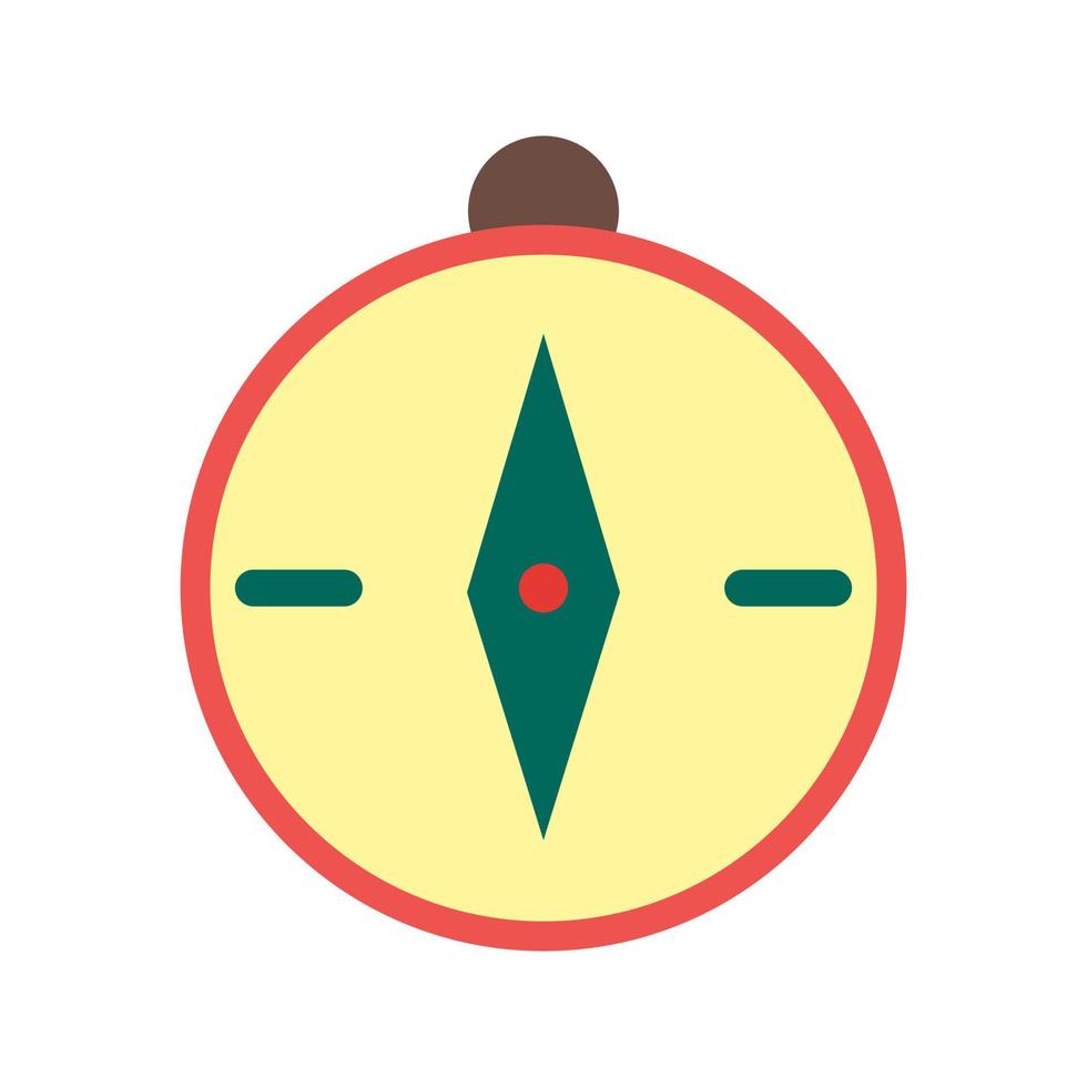 Compass Flat Multicolor Icon vector