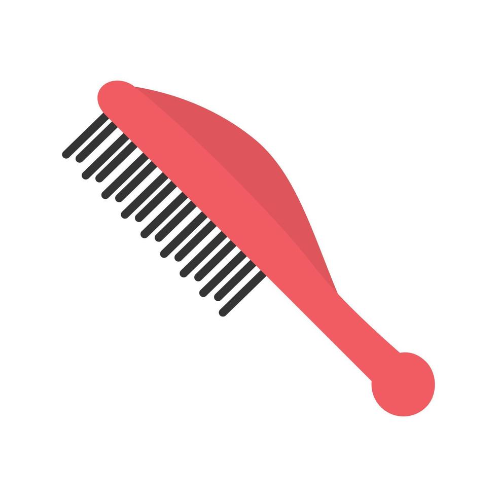 Comb I Flat Multicolor Icon vector