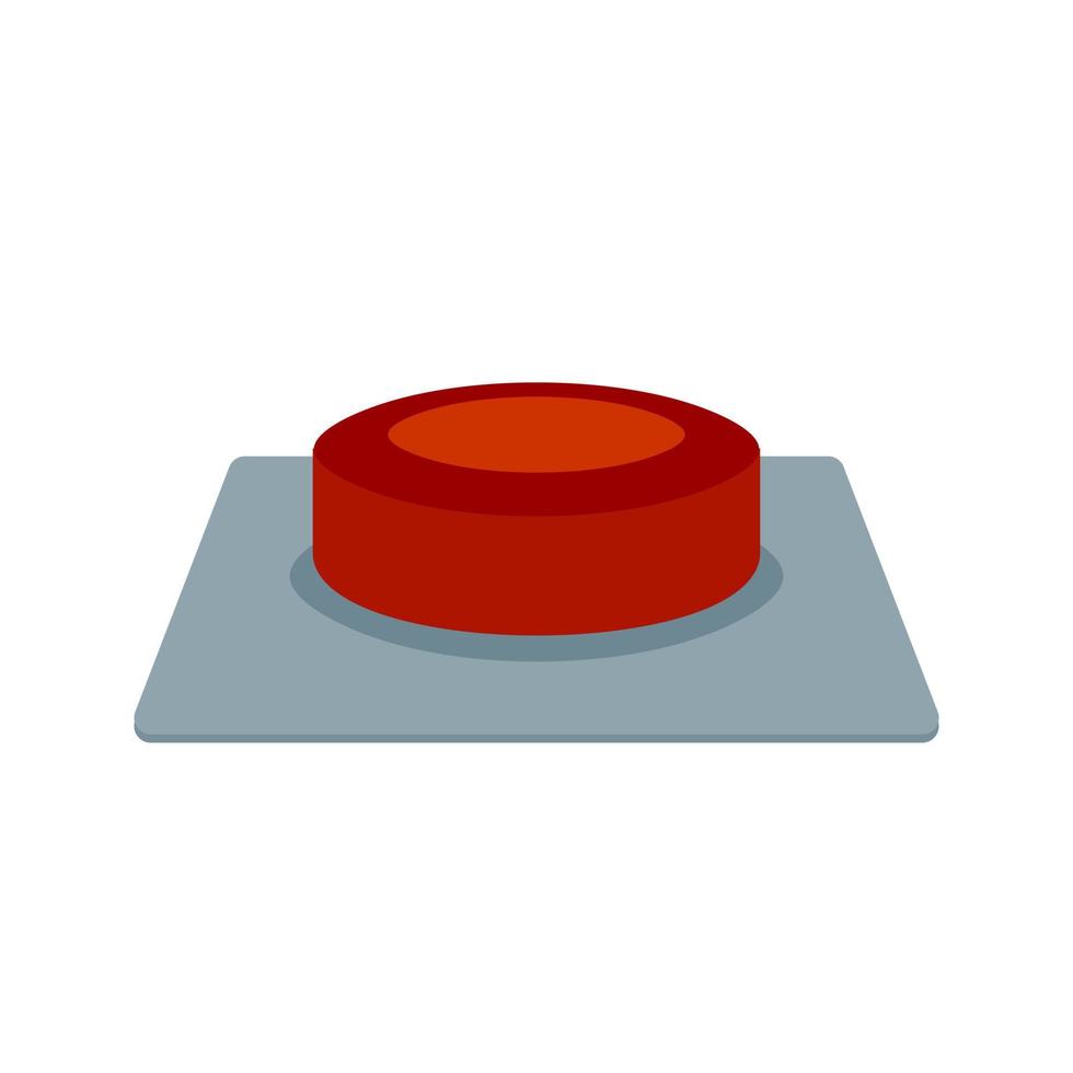 Button Flat Multicolor Icon vector
