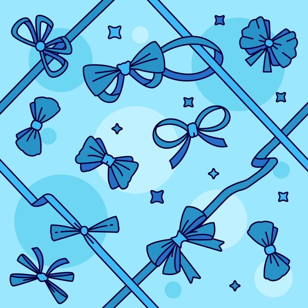Ribbon Seamless Pattern vector