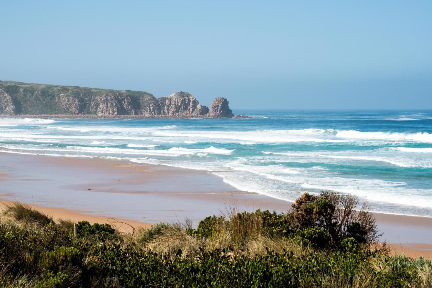 The scenery view of Cape Woolamai in Phillip Island of Victoria state of Australia. photo