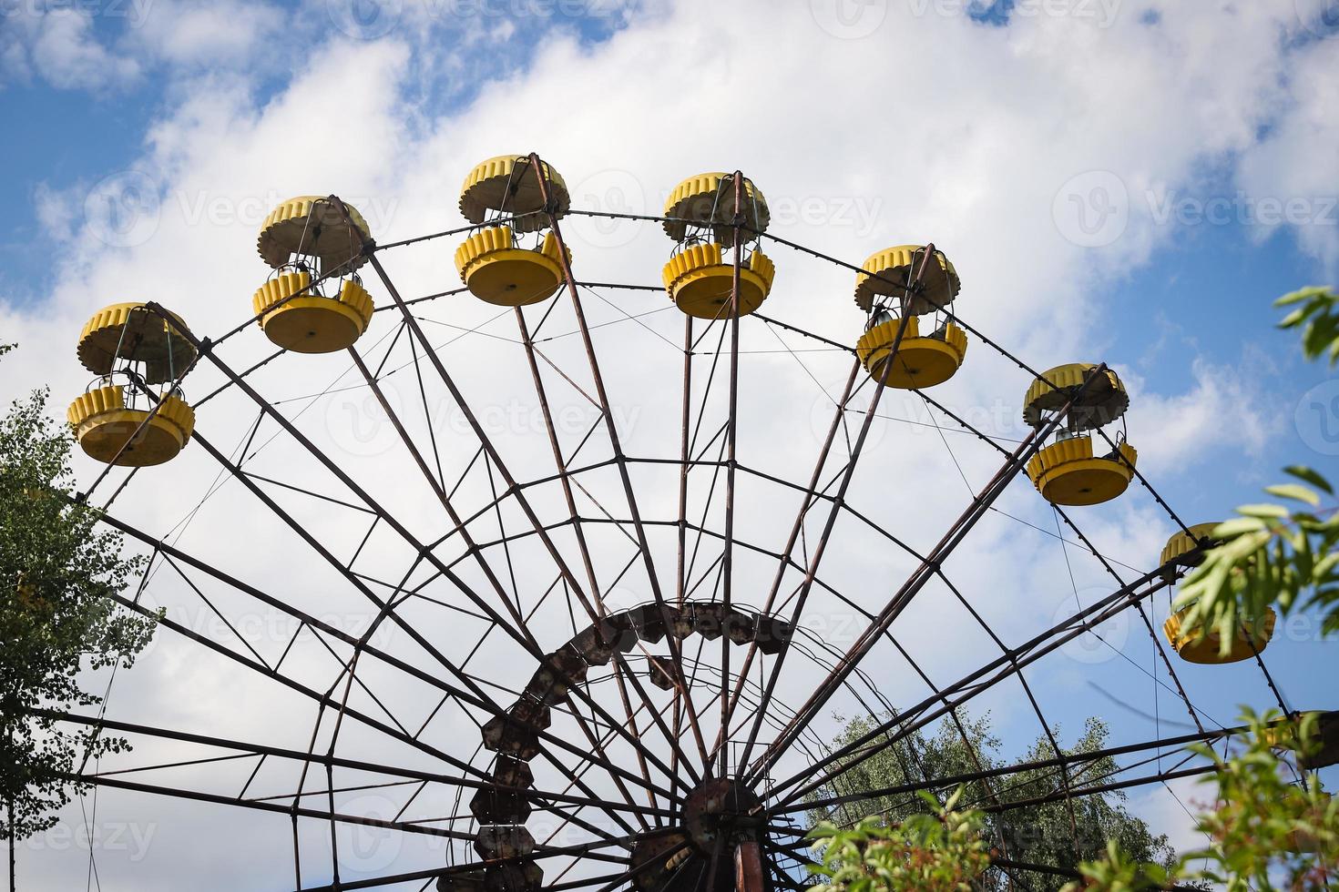 Ferris Wheel, Pripyat Town in Chernobyl Exclusion Zone, Ukraine photo