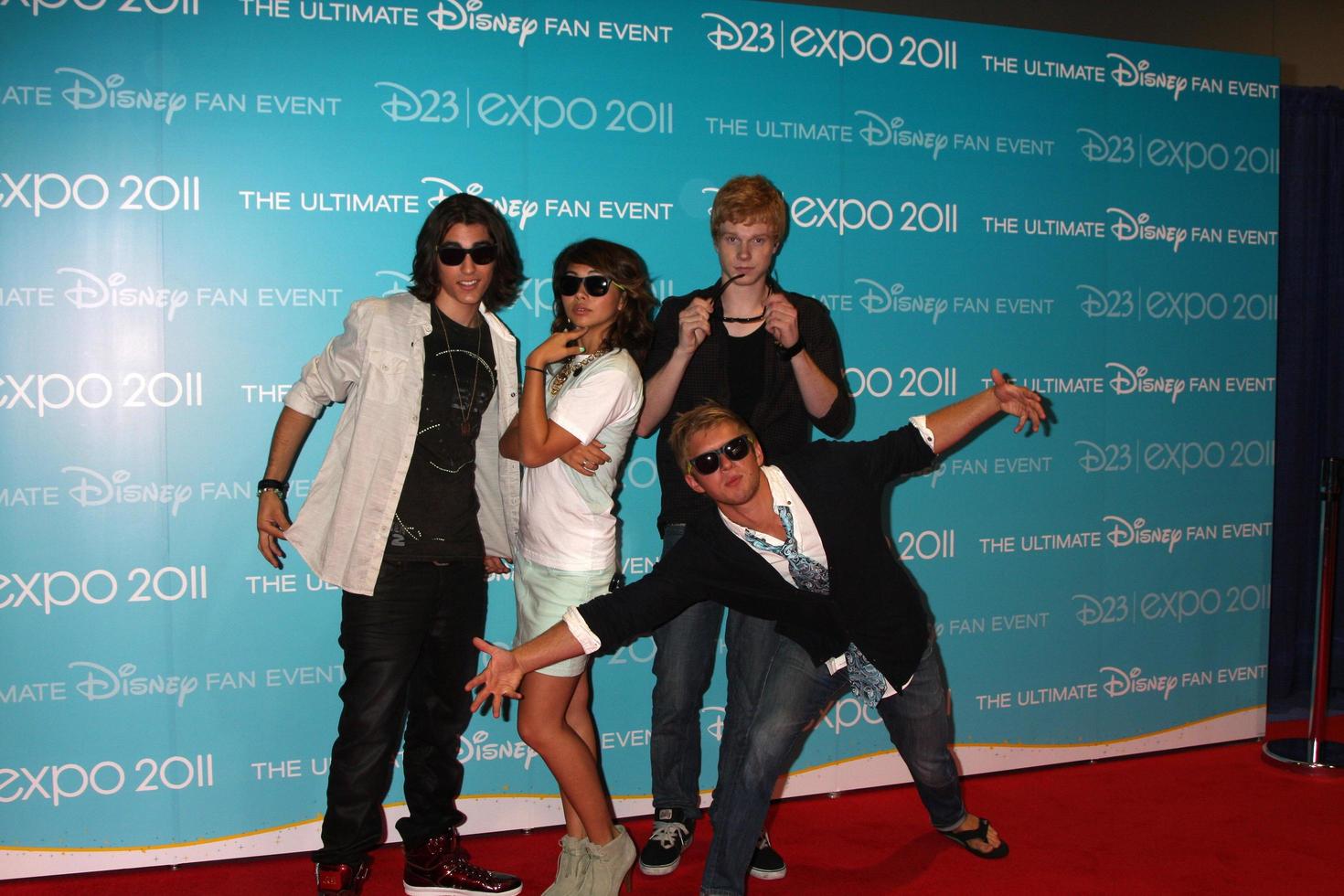 LOS ANGELES, AUG 19 - Blake Michael, Hayley Kiyoko, Adam Hicks, Chris Brochu at the D23 Expo 2011 at the Anaheim Convention Center on August 19, 2011 in Anaheim, CA photo