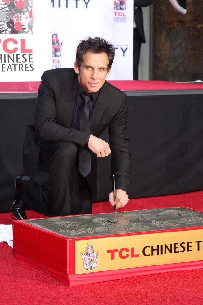 LOS ANGELES, DEC 3 - Ben Stiller at the Ben Stiller Handprint and Footprint Ceremony at Dolby Theater on December 3, 2013 in Los Angeles, CA photo