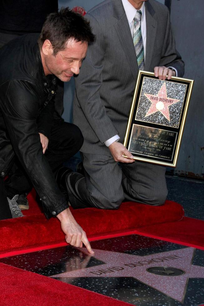 LOS ANGELES, JAN 25 - David Duchovny at the David Duchovny Hollywood Walk of Fame Star Ceremony at the Fox Theater on January 25, 2016 in Los Angeles, CA photo