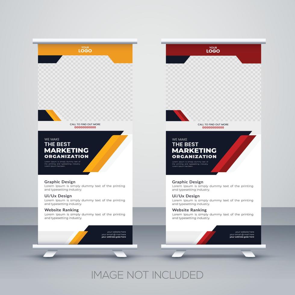 Modern Corporate Business Roll Up Banner Template vector