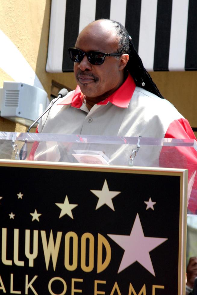 LOS ANGELES, MAY 19 - Stevie Wonder at the Chaka Kahn Hollywood Walk of Fame Star Ceremony at Hollywood Blvd on May 19, 2011 in Los Angeles, CA photo