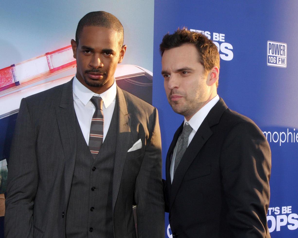 LOS ANGELES, AUG 7 - Damon Wayans Jr, Jake Johnson at the Lets Be Cops Premiere at the ArcLight Hollywood Theaters on August 7, 2014 in Los Angeles, CA photo