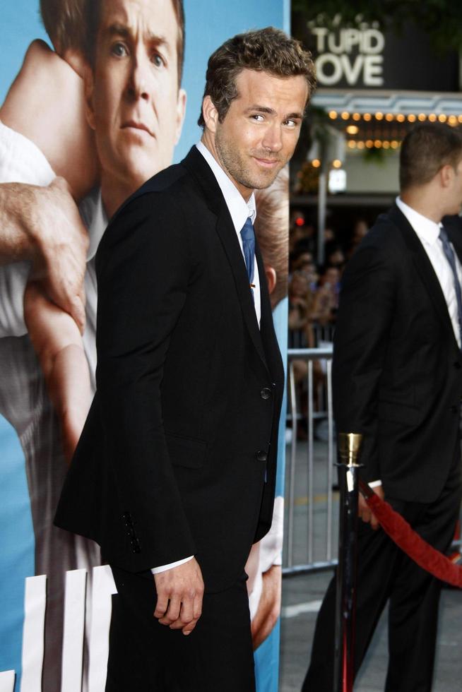 LOS ANGELES, AUG 1 - Ryan Reynolds arriving at The Change-Up Premiere at Regency Village Theater on August 1, 2011 in Los Angeles, CA photo