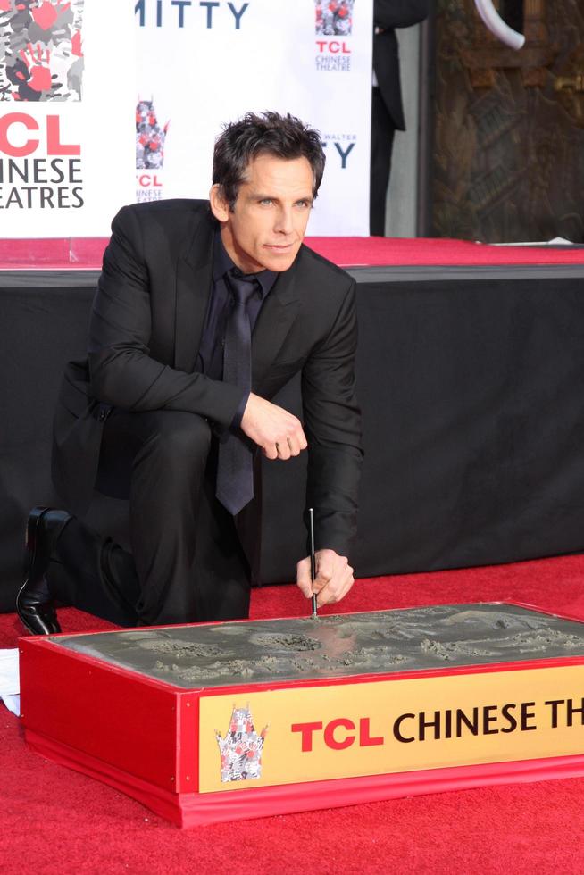 LOS ANGELES, DEC 3 - Ben Stiller at the Ben Stiller Handprint and Footprint Ceremony at Dolby Theater on December 3, 2013 in Los Angeles, CA photo
