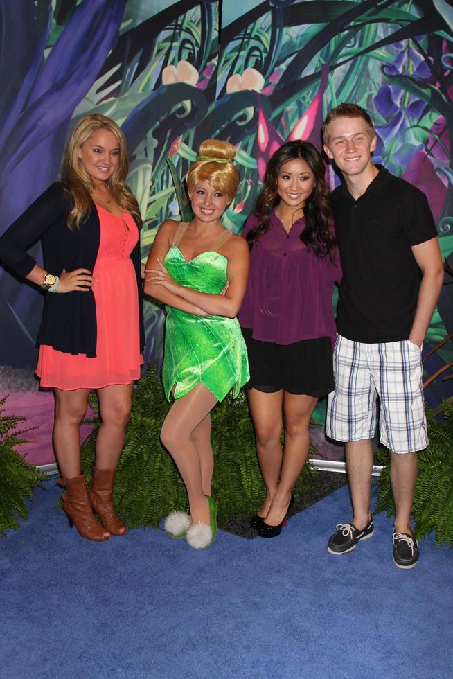 LOS ANGELES, AUG 19 - Tiffany Thornton, Tinkerbell, Brenda Song, Jason Dolley at the D23 Expo 2011 at the Anaheim Convention Center on August 19, 2011 in Anaheim, CA photo