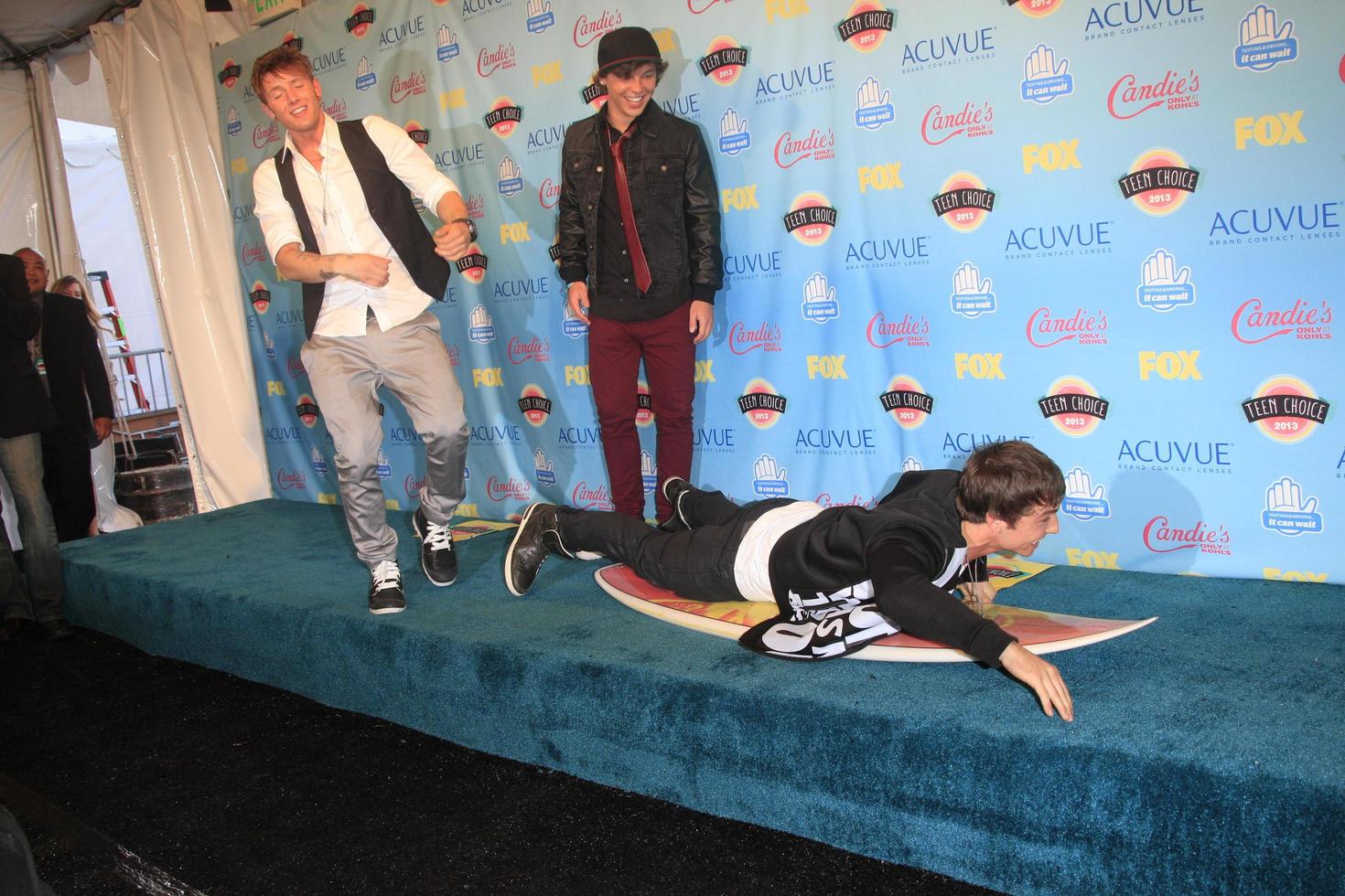 LOS ANGELES, AUG 11 - Emblem3 in the 2013 Teen Choice Awards Press Room at the Gibson Ampitheater Universal on August 11, 2013 in Los Angeles, CA photo