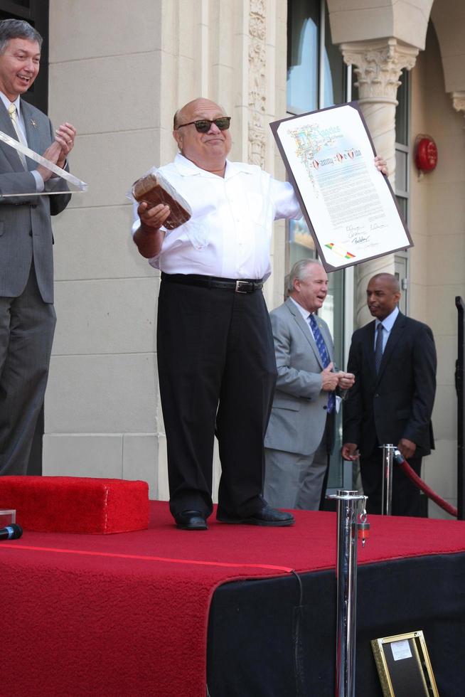LOS ANGELES, AUG 18 - Danny DeVito at the ceremony as Danny DeVito Receives a Star at Hollywood Walk of Fame on the August 18, 2011 in Los Angeles, CA photo