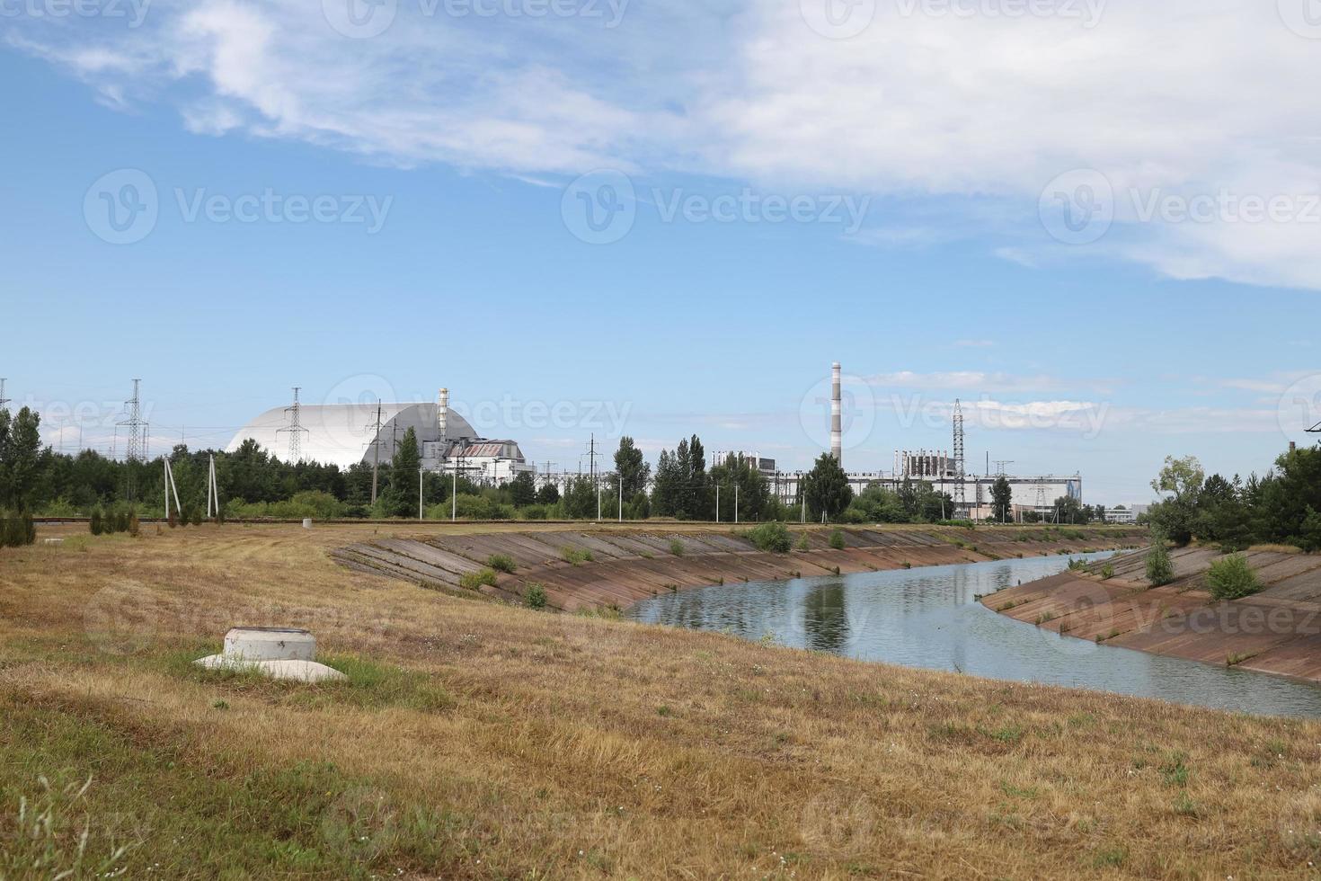 Chernobyl Nuclear Power Plant in Chernobyl Exclusion Zone, Ukraine photo