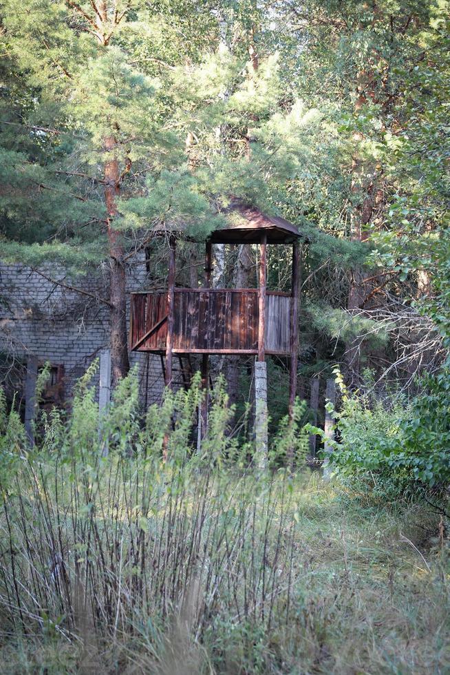 Guard Tower in Duga Radar Base, Chernobyl Exclusion Zone, Ukraine photo