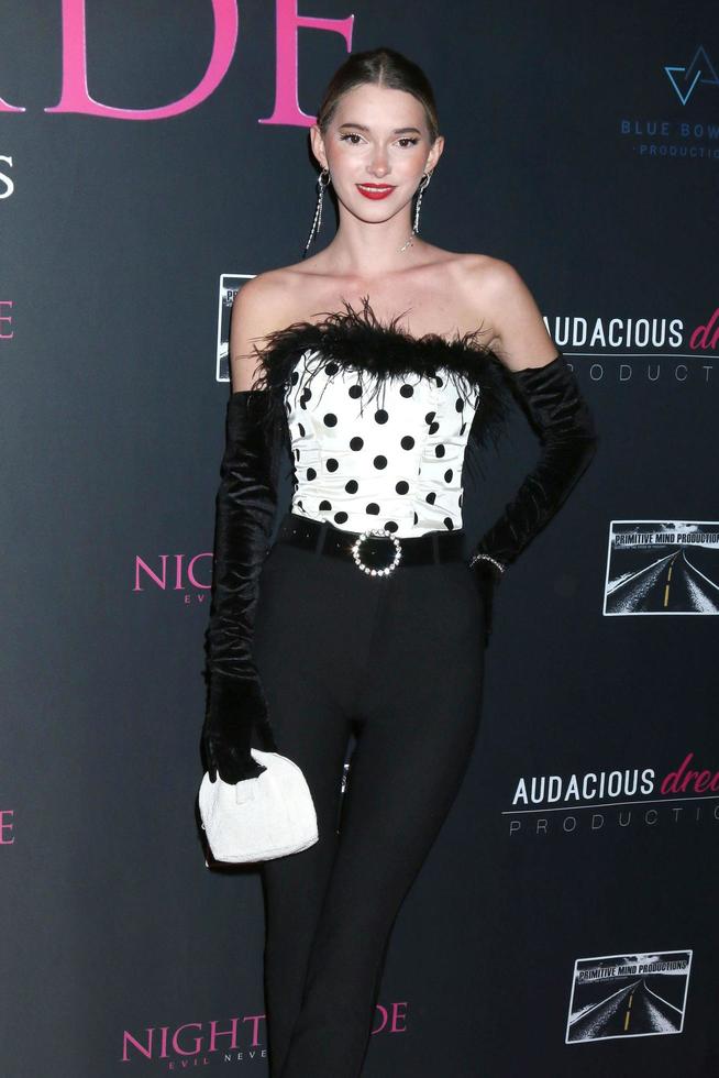 LOS ANGELES   JAN 7 - Maddie White at the Nightshade Premiere at Regal LA Live on January 7, 2022  in Los Angeles, CA photo
