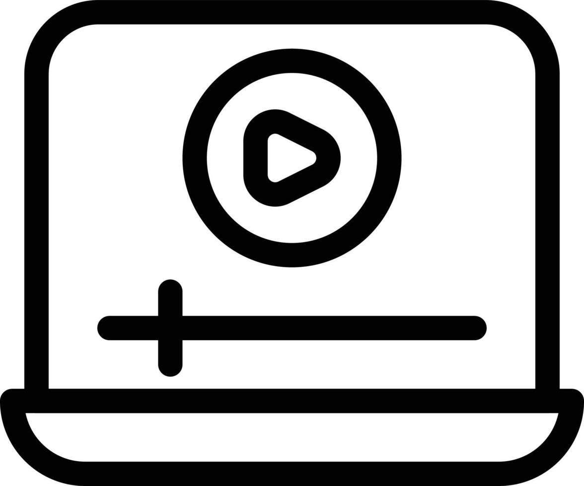 ilustración de vector de reproductor de video portátil en un fondo. símbolos de calidad premium. iconos vectoriales para concepto y diseño gráfico.