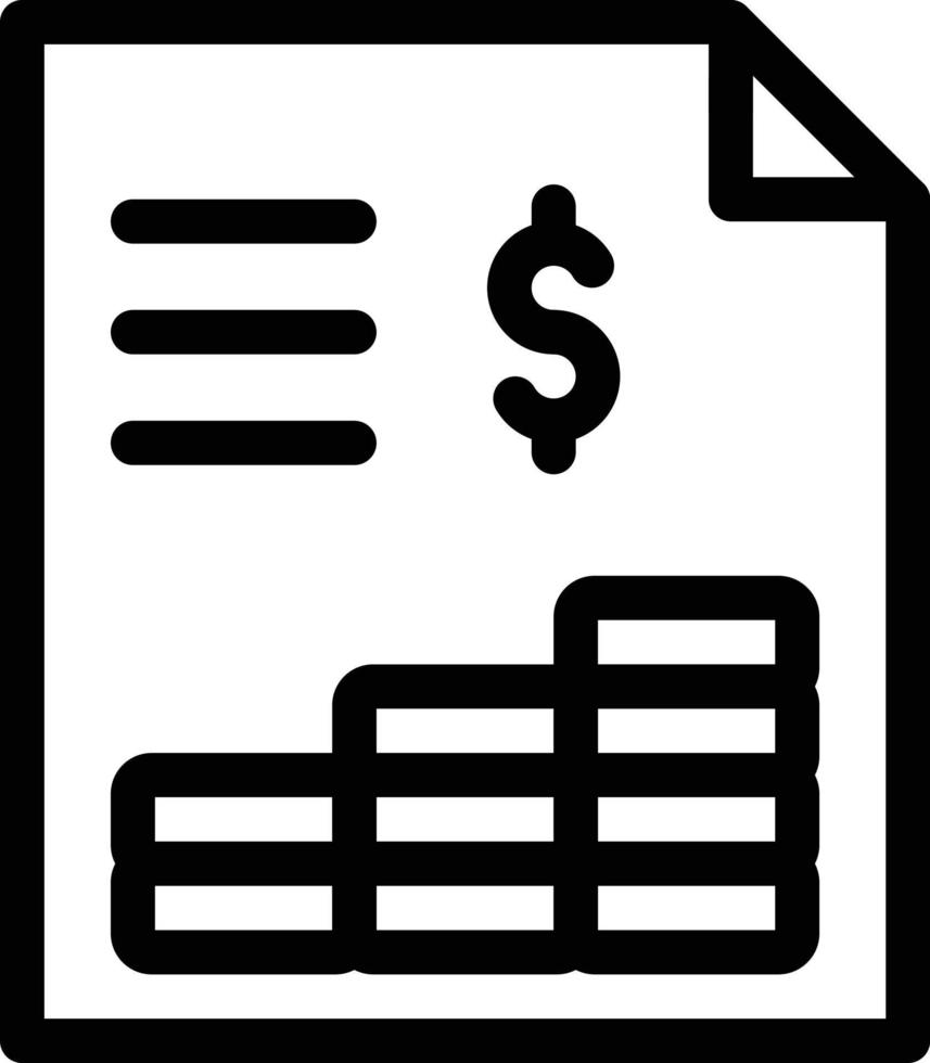 ilustración vectorial de factura en un fondo. símbolos de calidad premium. iconos vectoriales para concepto y diseño gráfico. vector