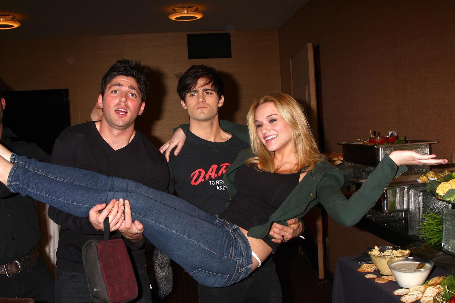 LOS ANGELES  FEB 27 - Robert Adamson, Max Ehrich, Hunter King at the Hot New Faces of the Young and the Restless press event at the CBS Television City on February 27, 2013 in Los Angeles, CA photo