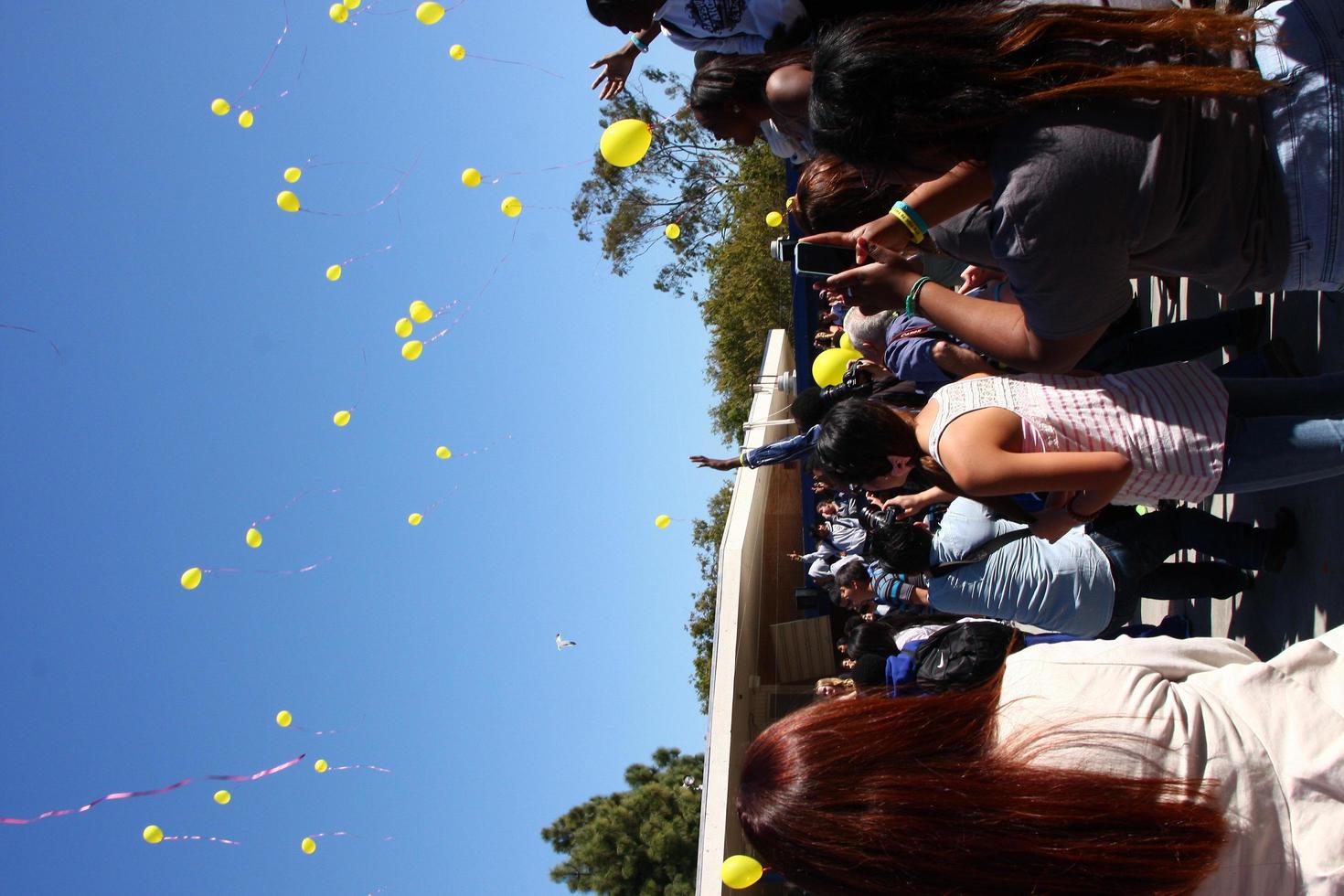 CULVER CITY, FEB 28 - Bully Balloon Release to signify releasing of negativity at the Bully Documentary Baloon Release Event at the Culver City High School on February 28, 2013 in Culver City, CA photo