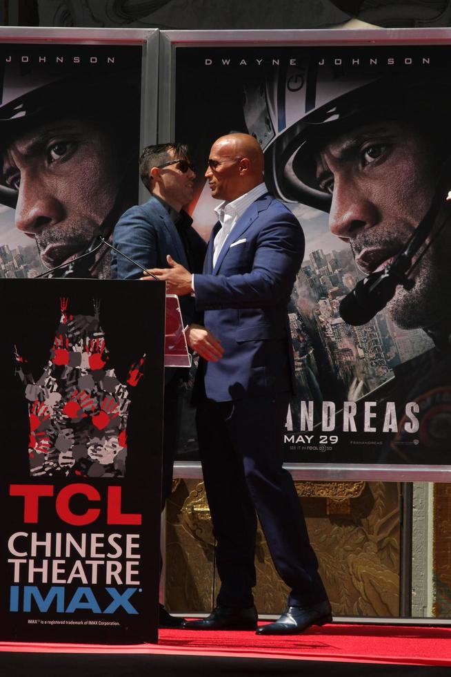 LOS ANGELES, MAY 19 - Dwayne Johnson, The Rock at the Dwayne Johnson Hand and Foot Print Ceremony at the TCL Chinese Theater on May 19, 2015 in Los Angeles, CA photo