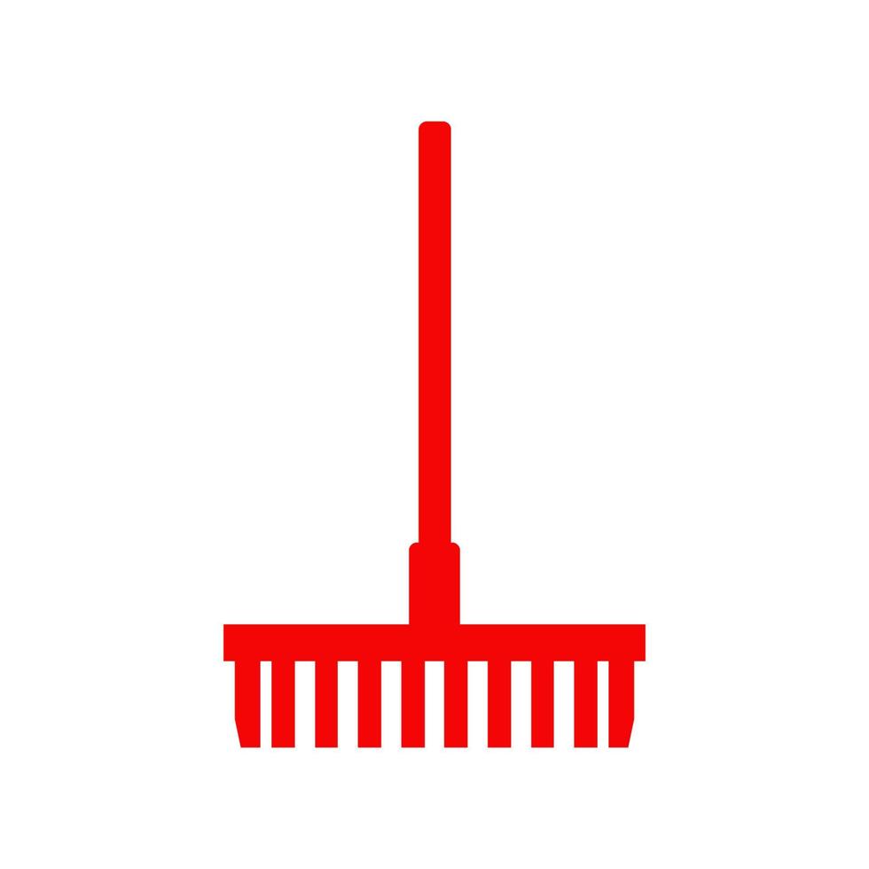 Rake illustrated on a white background vector