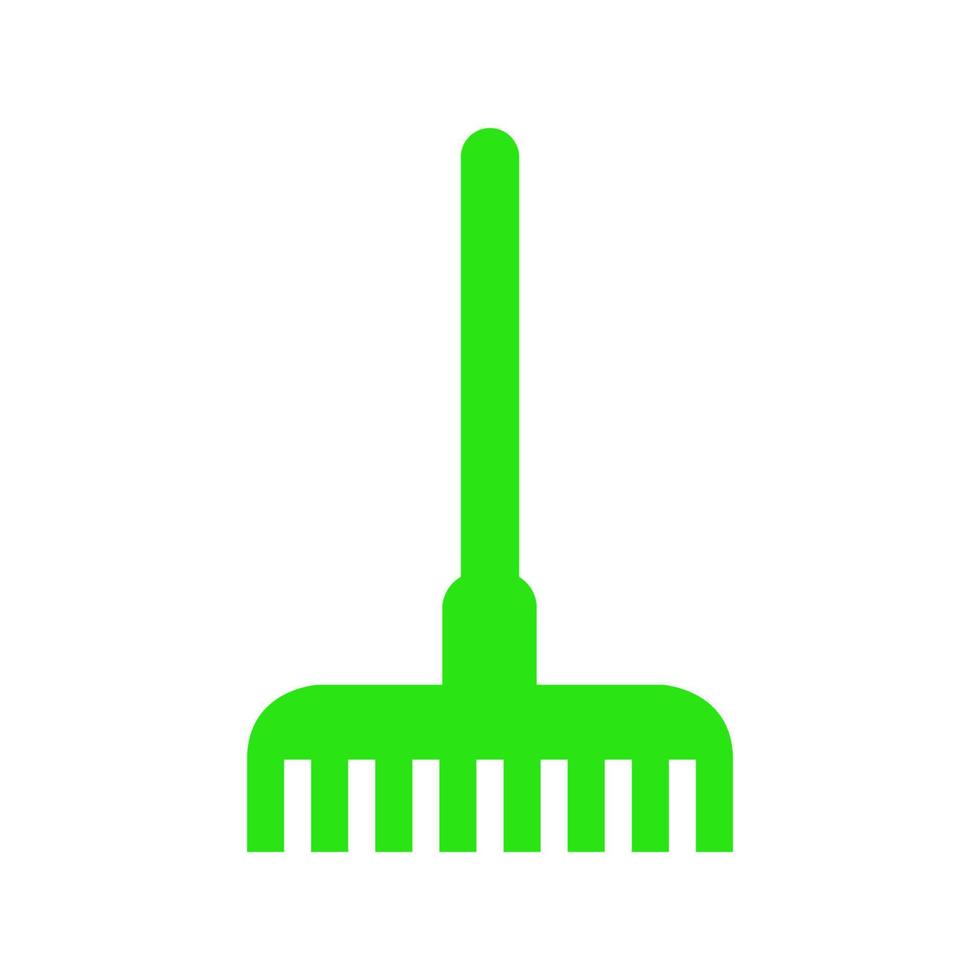 Rake illustrated on a white background vector