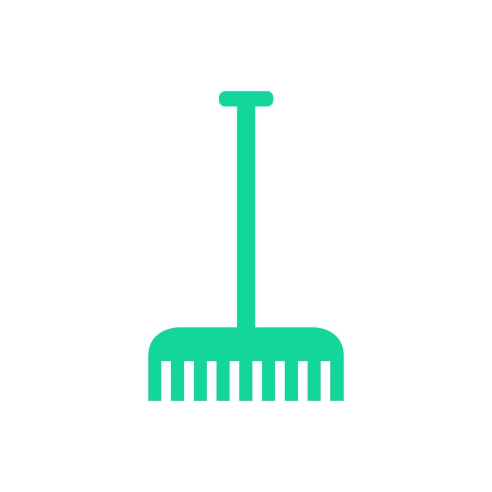 Rake illustrated on a white background vector