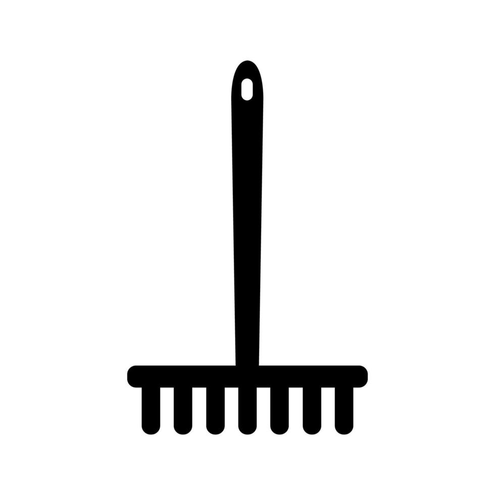 Rake illustrated on a white background vector