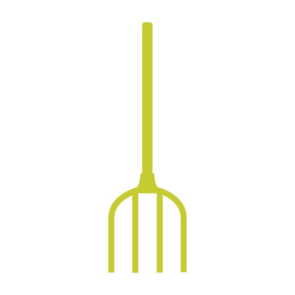 Rake illustrated on a white background vector