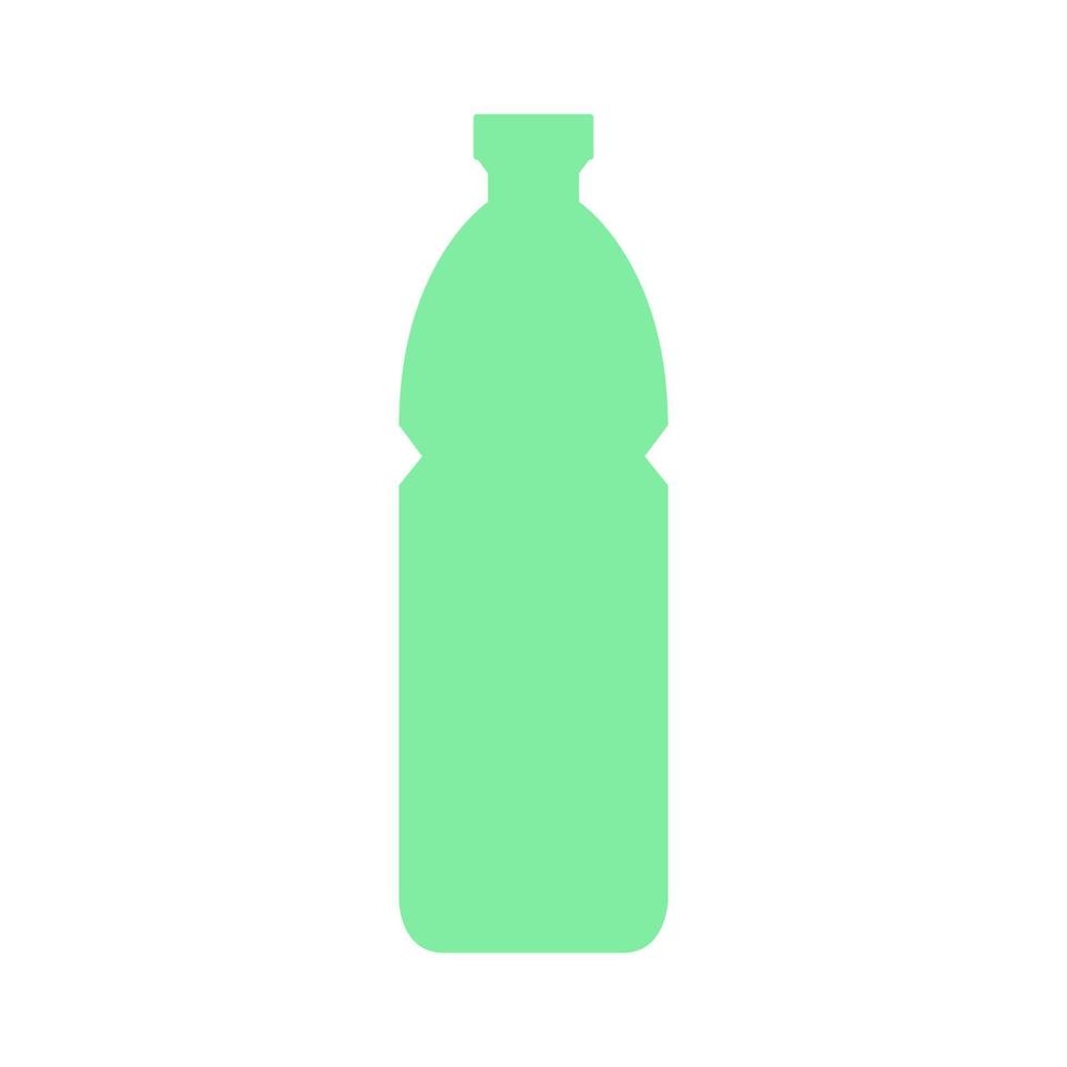 botella de agua ilustrada sobre un fondo blanco vector