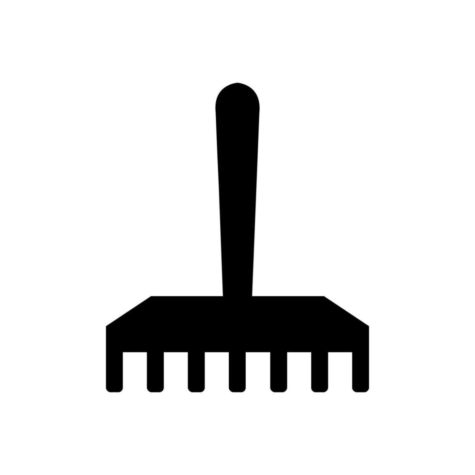 Rake illustrated on a white background vector