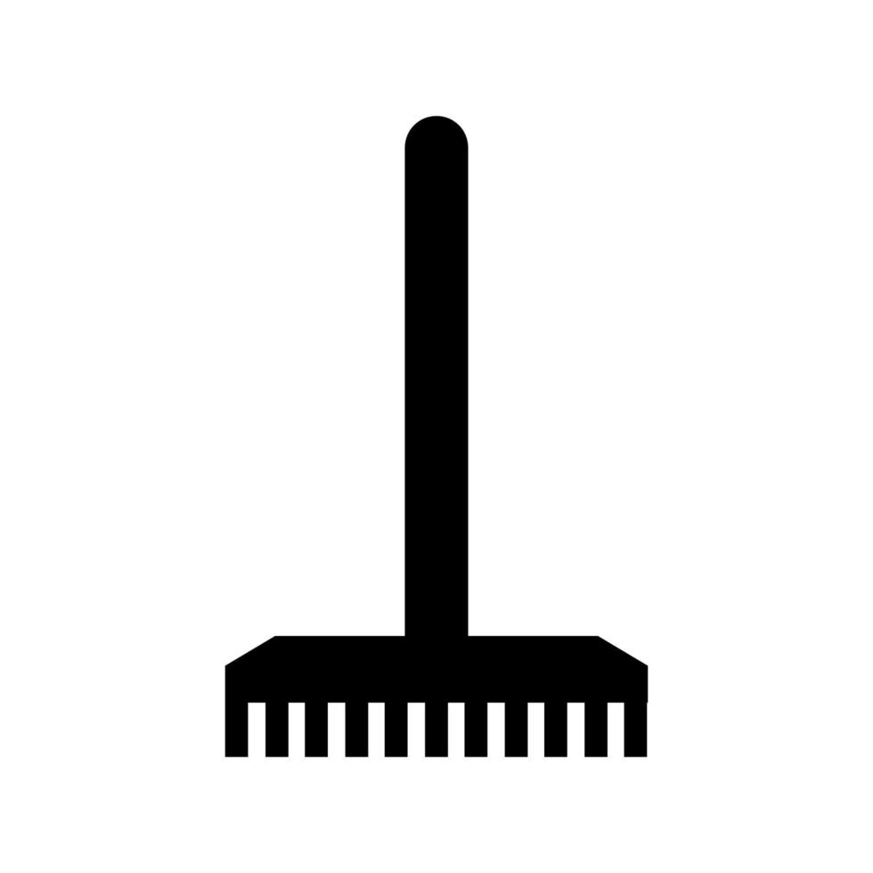 Rake illustrated on a white background vector