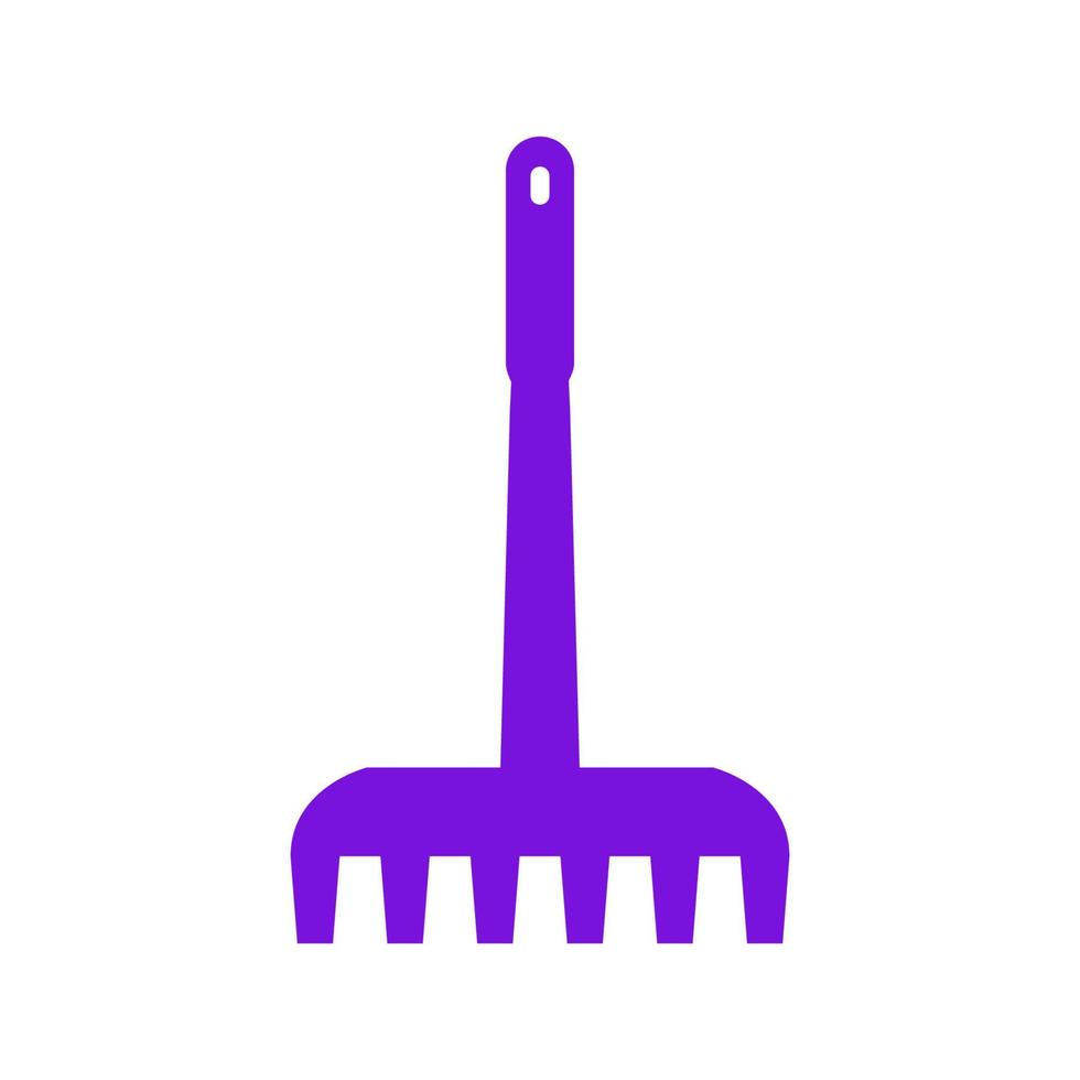 Rake illustrated on a white background vector