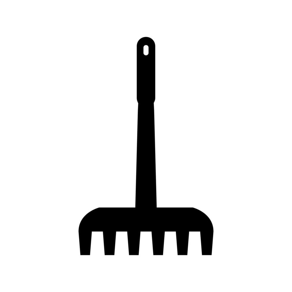 Rake illustrated on a white background vector