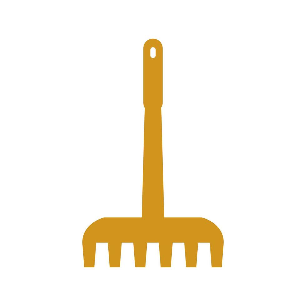 Rake illustrated on a white background vector