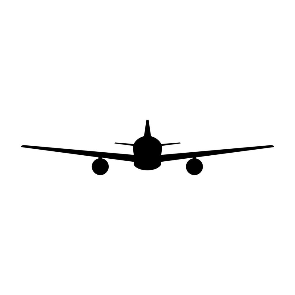 Airplane illustrated on a white background vector