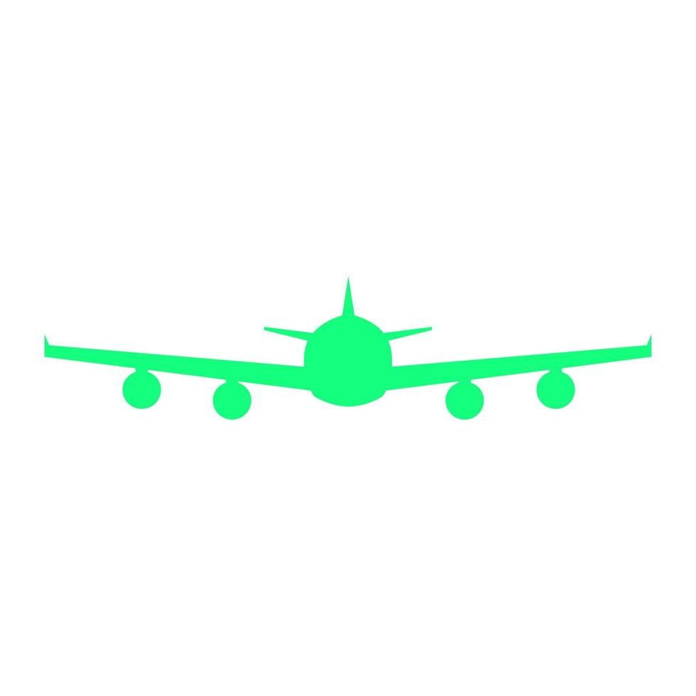 Airplane illustrated on a white background vector