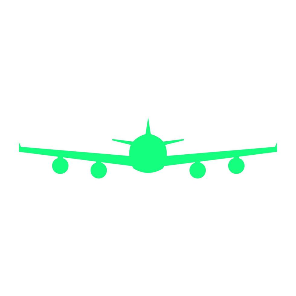 Airplane illustrated on a white background vector