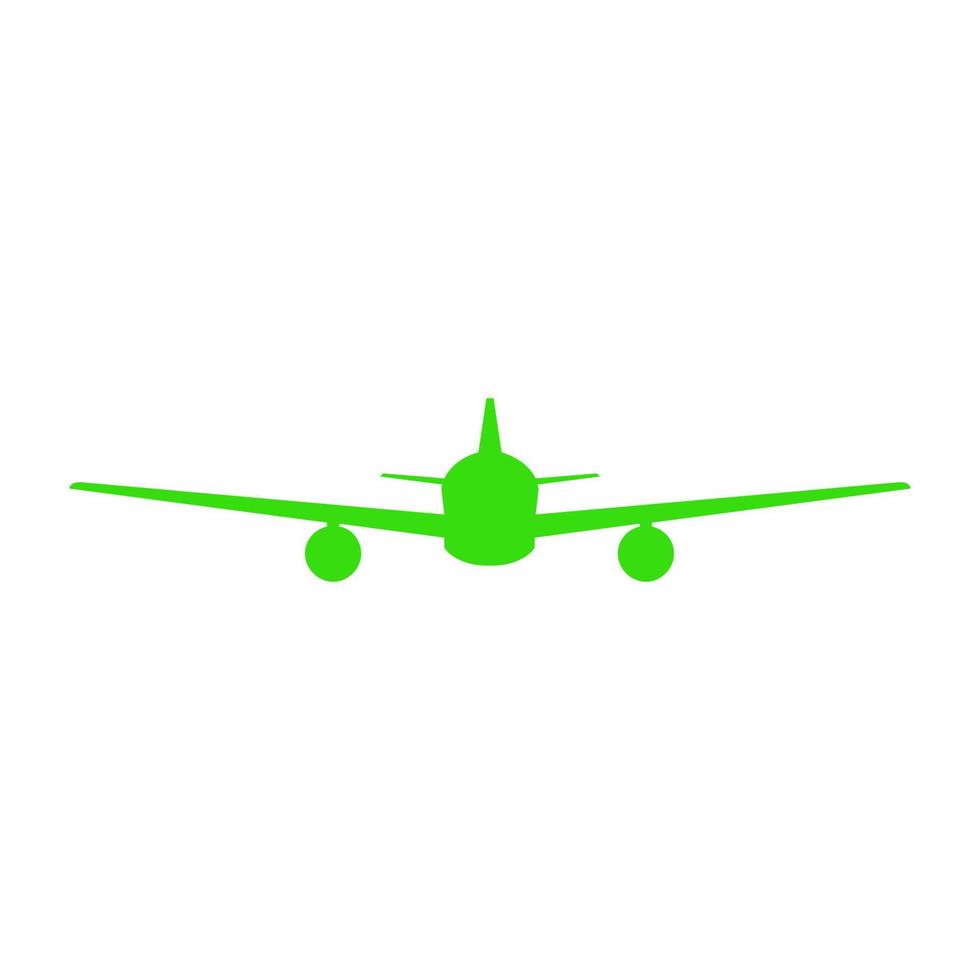 Airplane illustrated on a white background vector