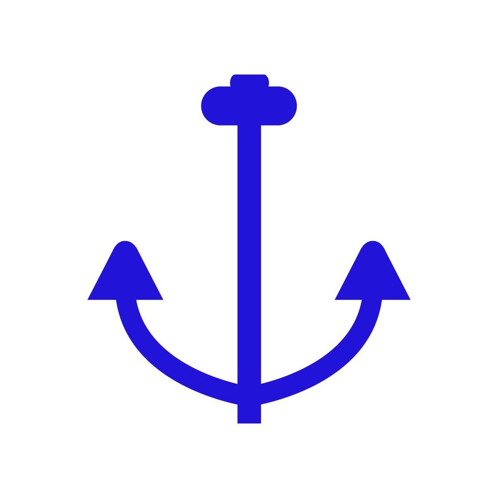 Anchor illustrated on white background vector