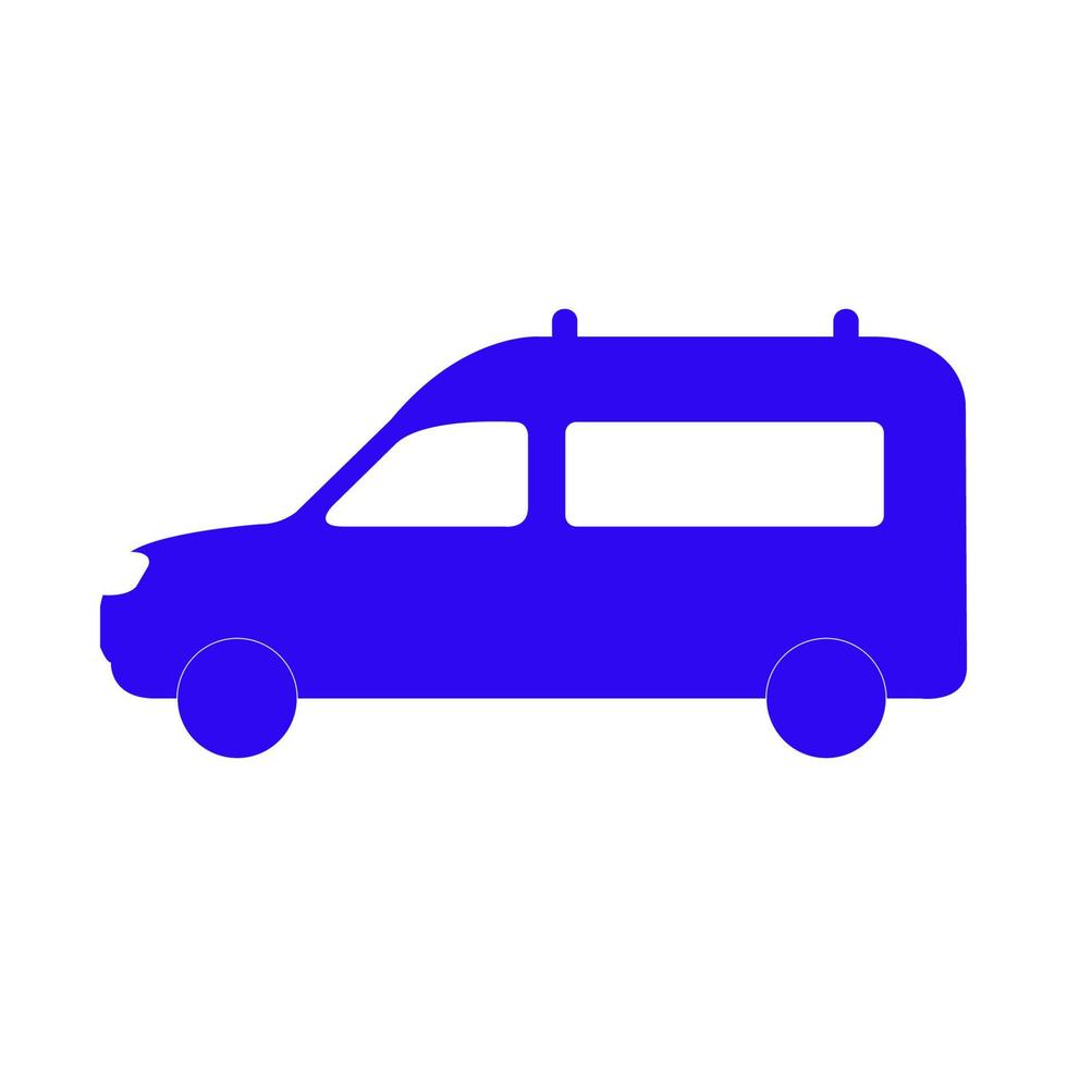 Ambulance illustrated on a white background vector